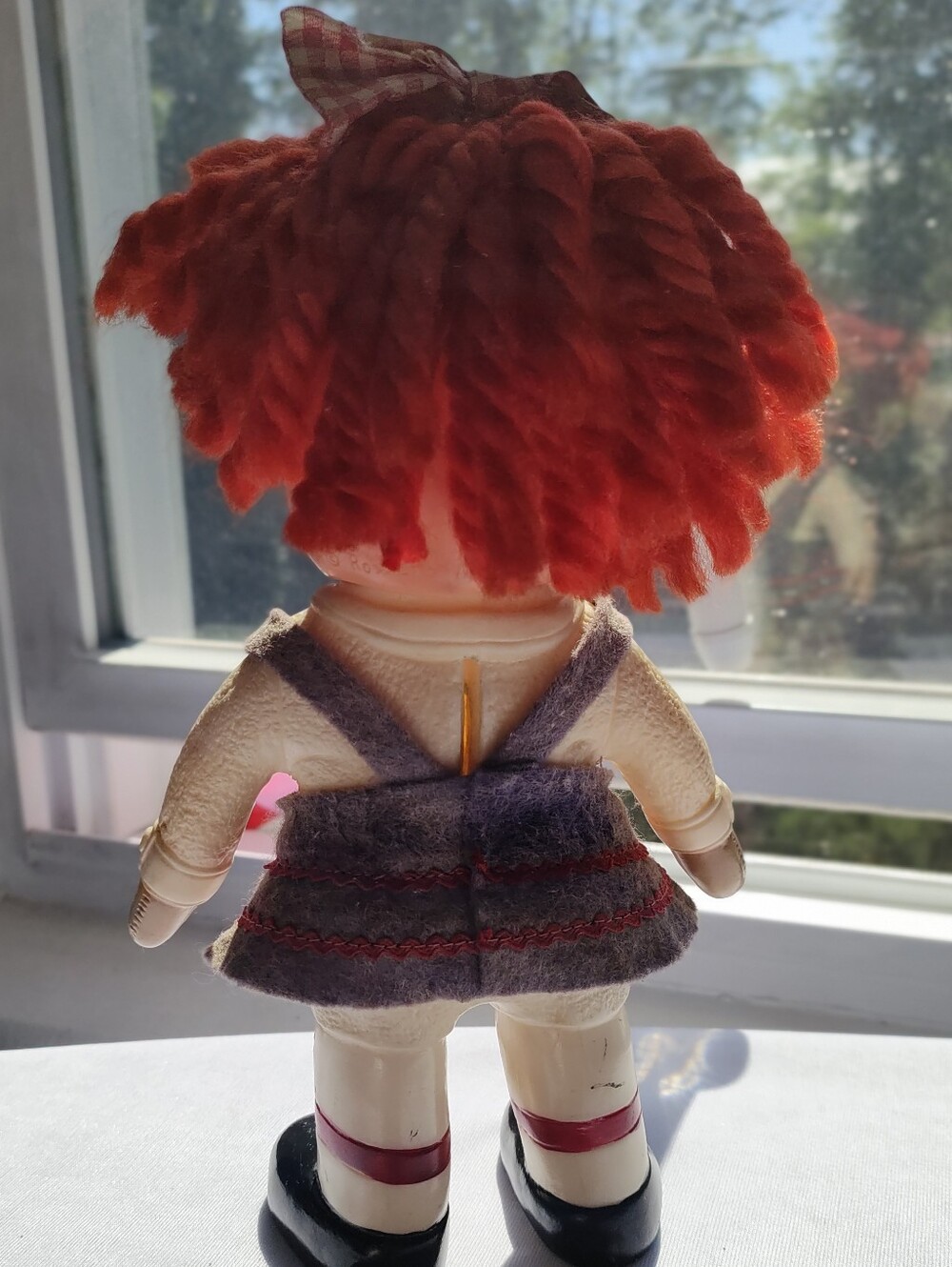 1974 Vintage Raggedy Ann Coin Bank - 9 Inches - Collectible Doll - Picture 8 of 9